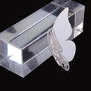 50 Pcs Butterfly Place Escort Wine Glass Paper Card for Wedding Party White