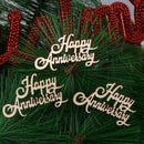Decoration Hanging Ornaments Happy Anniversary Wood DIY Crafts Wooden Slice