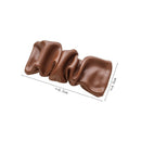 Girls Accessories Leather Hairpin Pleated Bangs Clip Rectangle Barrette