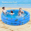 Children Inflatable Swimming Pool PVC Water Play Basin Bathtub Toys (130cm)