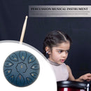 6 inch 11 Tune Notes Musical Steel Tongue Drum for Beginner (Dark Blue) Newly