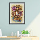 14CT Counted Flower Lantern Embroidery DIY Full Cross Stitch Cotton Thread Ki