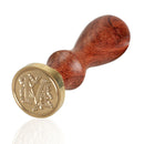 Sealing Wax Classic Initial Wax Seal Stamp Alphabet Letter M Retro Wood