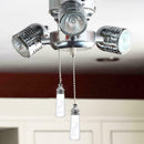 Bathroom Ceiling Light Switch Pull Cord String Crystal Handle w/Connector C6E1