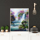 Mountain Stream Waterfall Full Square Diamond Embroidery Rhinestone Painting Art