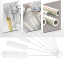 #A 10pcs Straw Cleaning Brush Reusable Stainless Steel Drinking Straw Cleaners