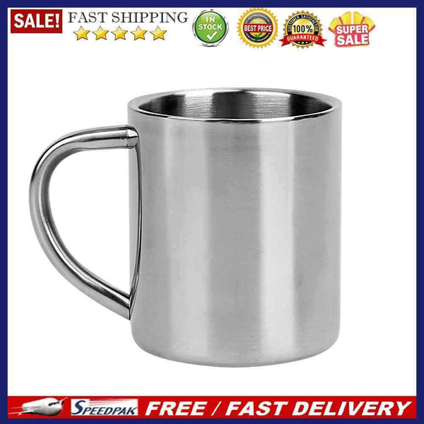 Student Stainless Steel Double Wall Mug Travel Tumbler Coffee Tea Cup