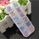 2mm Assorted Manicure Glitter DIY UV Gel Acrylic Tips Nail Art Rhinestone