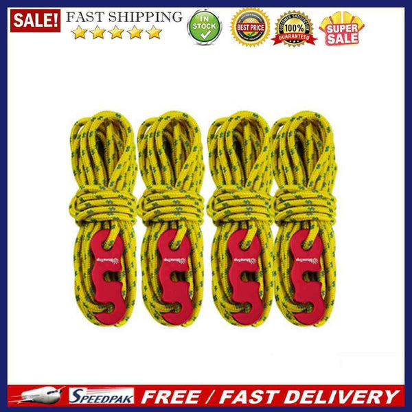 4x Tent Reflective Paracord Cord Lanyard Rope Outdoor Camping Survival Equipm