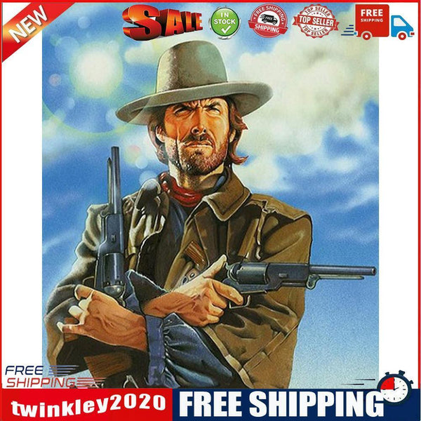 Western Cowboy Paint By Numbers Kit DIY Frameless Acrylic Picture On Canvas