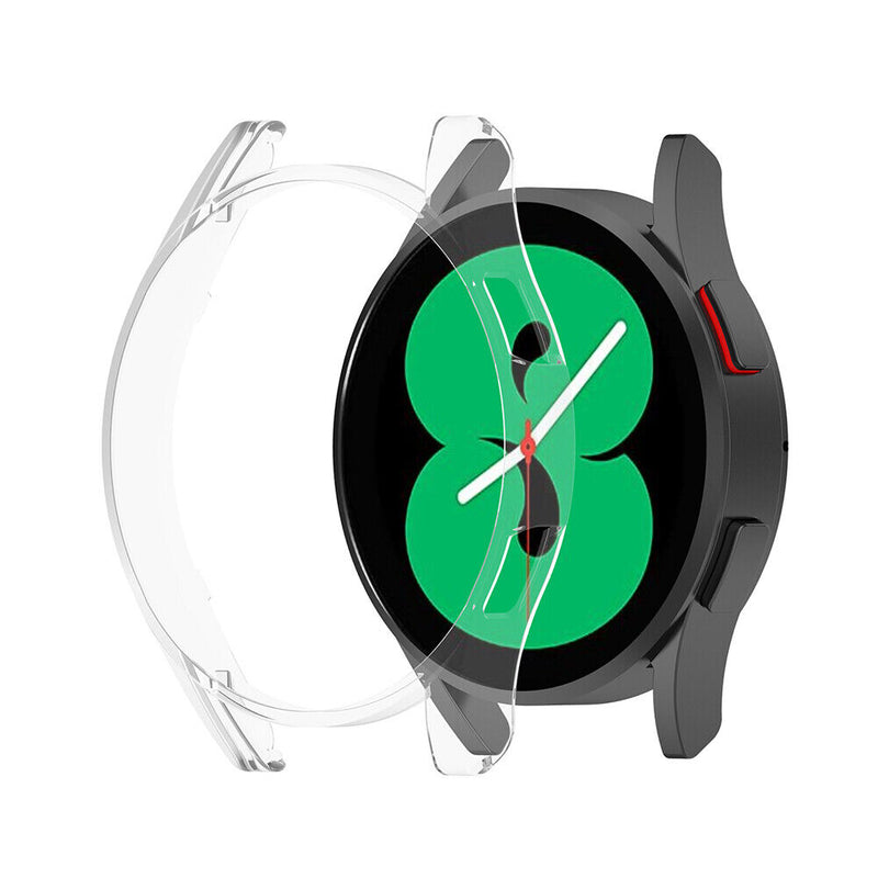 PC Half-Cover Watch Protector Case for Galaxy Watch 4 40mm (Transparent) Newly
