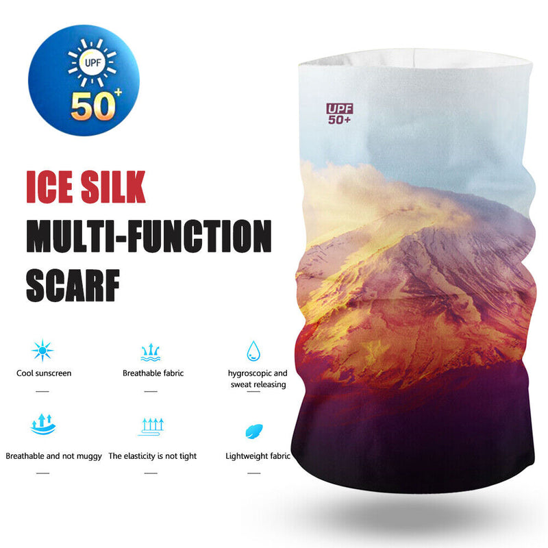 Sports Cycling Neck Tube Scarf Summer Outdoor Running Bandana Headband (2) Newly