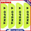 4pcs/set Car OPEN Reflective Tapes Warning Mark Reflective Open Notice Outdoor