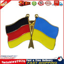 1 Pcs Ukraine DE Brooch Country Flag Badge Clothes Cufflinks Love Peace(A) Newly