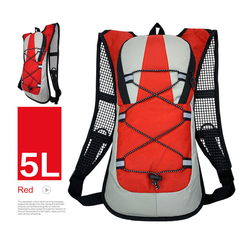 5L Bike Outdoor Sports Cycling Water Bag Storage Hydration Backpack Knapsack
