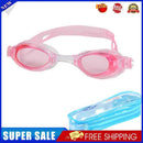 Anti UV Swimming Glasses Adults Kids Water Sport Anti-fog Goggles (Pink)