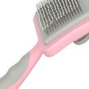 Pet Needle Comb Steel Pet Loose Hair Remover Brush Auto Epilation (Pink) Newly