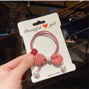 Women Girl Hair Accessories High Elastic Dot Hair Ring Hair Tie Rope Lattice