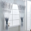 Leaf Print Semi-shading Tulle Curtains Living Room Bedroom Window Screen Drap
