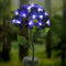 LED Solar Hydrangea Light Flower Lawn Stake Lamp Outdoor Garden Decor (B)