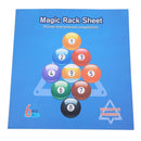 6pcs/Pack 9 Ball/10 Ball Billiard Triangle Magic Rack Sheet Fun Game Parts