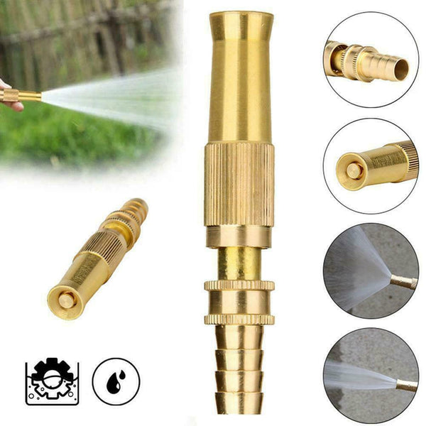 Adjustable Spray Water Gun Nozzle Brass Wash Watering Head Garden Gun Hose A6O0