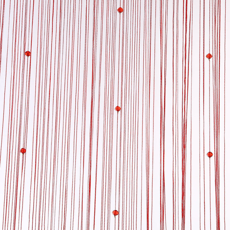 Decorative String Curtain Beads Wall Panel Fringe Room Door Window Red