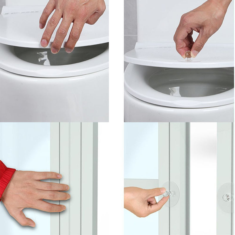 Wardrobe Pulls Refrigerator Auxiliary Knobs Door Handle Self-adhesive Hook