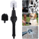 Water Spray Brush Handheld Rotate Car Wheel Tire Rim Cleaning Brush Tool