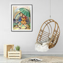5D Diamond Painting Little Girl Full Round Drill DIY Art Crafts Mosaic Picture