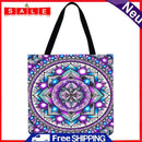 LI Q P R Women's Floral Shopping Bag, Large Capacity, 40x40cm