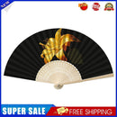 Flowers Folding Fan DIY Handmade Oil Paint By Numbers Craft Fans (Lily)