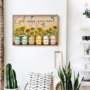 5D DIY Diamond Painting Sunflower Bottle Full Round Kit Rhinestones Home De
