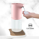 3pcs USB Charging Infrared Induction Smart  Liquid Soap Dispenser (Pink)
