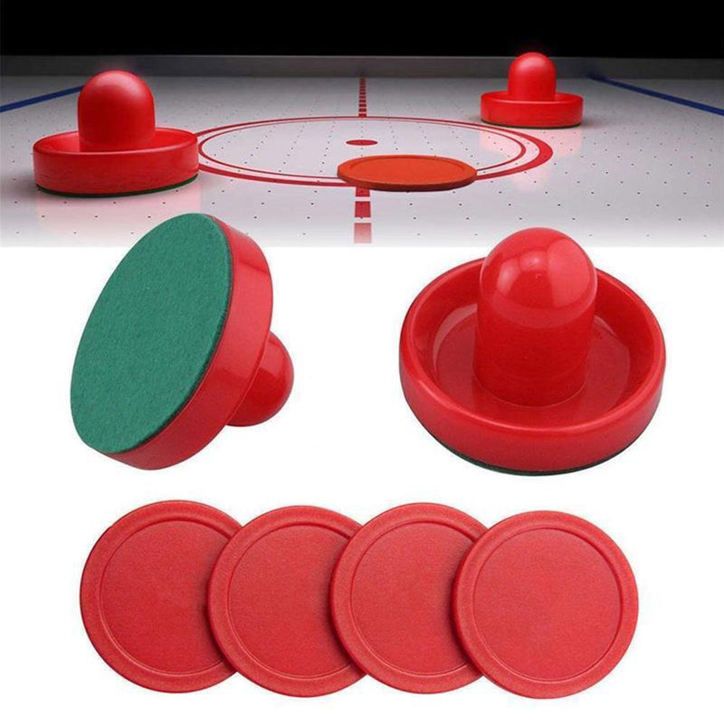 Air Hockey Set Home Table Game Replacement Accessories 2-Pucks Pushers
