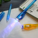 Combo Waterproof Purple Painting Marker 2 In 1 UV Light Invisible Ink Pen