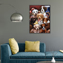 5D DIY Full Drill Diamond Painting Dog Cross Stitch Needlework Round Rhinestone