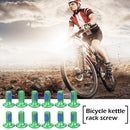 12pcs M5x8mm Disk Brake Bolts T25 Bike Bottle Holder Bolts Screw (Green) Newly