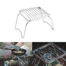 Camping Stainless Steel BBQ Grill Stove Stand Bracket Holder Kettle Support