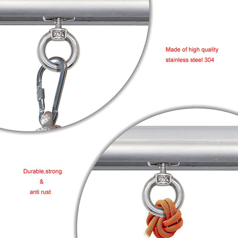 2pcs Lifting Eye Nut Fastener 304 Stainless Steel for Boat Caravan Camper A