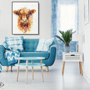 Painting By Numbers DIY Cattle Hand Painted Canvas Oil Art Picture Craft Kit