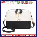 Shell Shoulder Handbag Women Shining Sequins PU Leather Messenger Bag/White