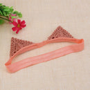 Baby Headband Cat Ears Headband Delicate Lace Children Hair Ornaments(Pink)