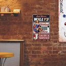 Tin Plate Wall Sign Retro Painting Letter Sexy Woman Metal Plate Poster for Bar