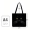 Garuru-Jidong Shopping Bag with Black Cat, 40 x 40 cm