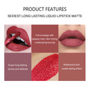 6pcs/set Mat Liquid Lipstick Waterproof Long Lasting Professional Lip Gloss