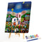 Frameless Digital Oil DIY Nature House Paint By Numbers Hand Painted Picture Kit