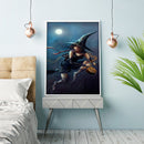 5D DIY Diamond Painting Witch Full Drill Rhinestone Mosaic Art Picture for Home