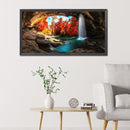 Part Drill Special Shape Rhinestone Painting Kit DIY 5D Mosaic Waterfall Drawing