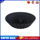 Silicone Air Fryer Liner Food Grade Non-Stick Fryer Basket Oil Mat (Black)